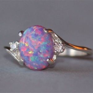 2.3Ct Fire Opal 925 Silve